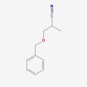 molecular formula C11H13NO B3385020 3-(Benzyloxy)-2-methylpropanenitrile CAS No. 59965-23-0