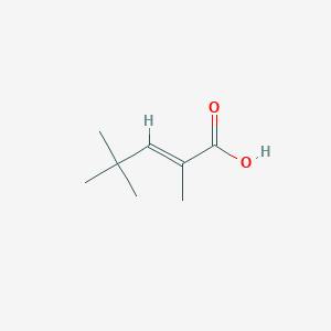molecular formula C8H14O2 B3385028 (E)-2,4,4-三甲基戊-2-烯酸 CAS No. 60065-21-6