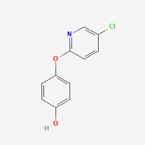 molecular formula C11H8ClNO2 B3385032 4-[(5-Chloropyridin-2-yl)oxy]phenol CAS No. 60075-01-6