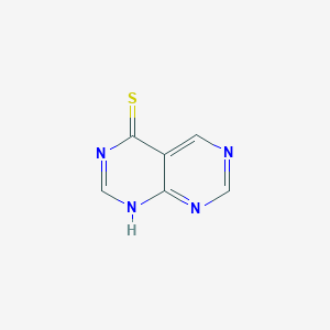 molecular formula C6H4N4S B3385040 Pyrimido[4,5-d][1,3]diazine-4-thiol CAS No. 6014-08-0