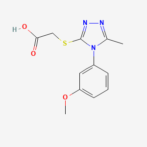 2-{[4-(3-methoxyphenyl)-5-methyl-4H-1,2,4-triazol-3-yl]sulfanyl}acetic acid