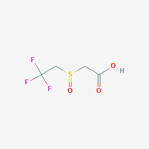 molecular formula C4H5F3O3S B3385049 2,2,2-Trifluoroethylsulfinylacetic acid CAS No. 60543-27-3