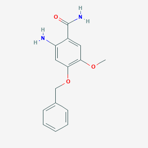 2-Amino-4-benzyloxy-5-methoxybenzamide