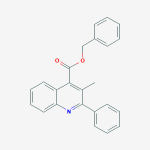 molecular formula C24H19NO2 B338506 Benzyl 3-methyl-2-phenyl-4-quinolinecarboxylate 