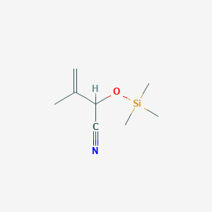 molecular formula C8H15NOSi B3385063 3-Methyl-2-[(trimethylsilyl)oxy]but-3-enenitrile CAS No. 60550-34-7