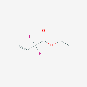 molecular formula C6H8F2O2 B3385080 2,2-Difluoro-3-butenoic acid ethyl ester CAS No. 60758-43-2