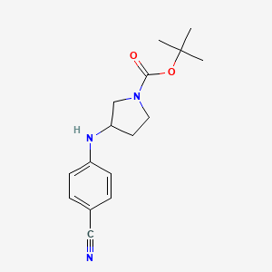 Tert-butyl 3-[(4-cyanophenyl)amino]pyrrolidine-1-carboxylate