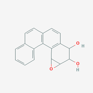 molecular formula C18H14O3 B033851 1,2-Epoxy-3,4-dihydroxy-1,2,3,4-tetrahydrobenzo(c)phenanthrene CAS No. 111001-48-0