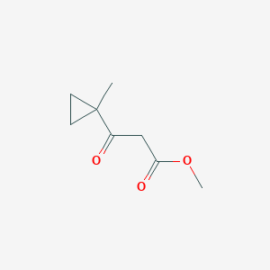molecular formula C8H12O3 B3385119 Methyl 3-(1-methylcyclopropyl)-3-oxopropanoate CAS No. 61185-33-9