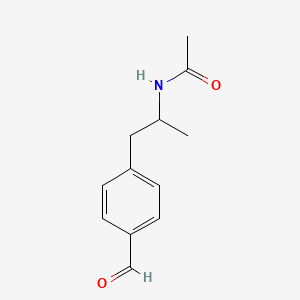 molecular formula C12H15NO2 B3385183 N-[1-(4-Formylphenyl)propan-2-yl]acetamide CAS No. 61630-05-5