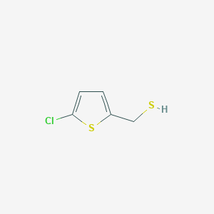 molecular formula C5H5ClS2 B3385187 (5-Chlorothiophen-2-yl)methanethiol CAS No. 61675-73-8