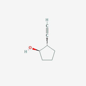 molecular formula C7H10O B3385235 (1R,2S)-2-ethynylcyclopentan-1-ol CAS No. 61967-50-8