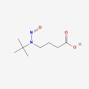 molecular formula C8H16N2O3 B3385247 Butanoic acid, 4-((1,1-dimethylethyl)nitrosoamino)- CAS No. 62018-93-3