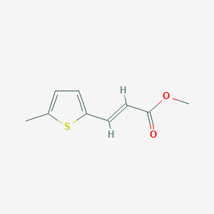 molecular formula C9H10O2S B3385275 Methyl 3-(5-methylthiophen-2-yl)prop-2-enoate CAS No. 62157-64-6