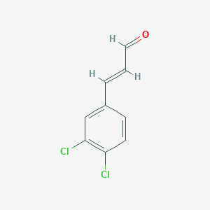molecular formula C9H6Cl2O B3385293 3-(3,4-Dichlorophenyl)prop-2-enal CAS No. 62374-02-1