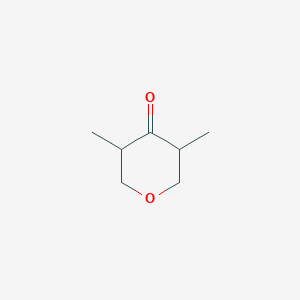 molecular formula C7H12O2 B3385318 3,5-dimethyldihydro-2H-pyran-4(3H)-one CAS No. 625099-33-4