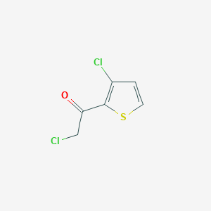 molecular formula C6H4Cl2OS B3385332 2-Chloro-1-(3-chlorothiophen-2-yl)ethanone CAS No. 62673-63-6