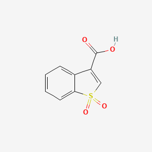 molecular formula C9H6O4S B3385337 Benzo[b]thiophene-3-carboxylic acid, 1,1-dioxide CAS No. 62761-72-2
