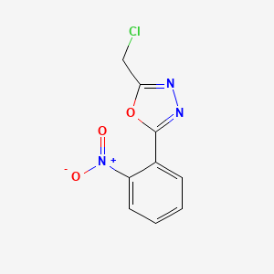 2-(Chloromethyl)-5-(2-nitrophenyl)-1,3,4-oxadiazole