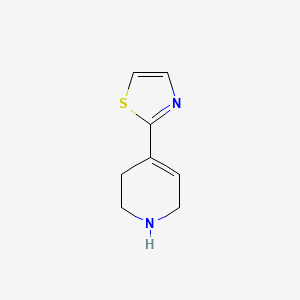 molecular formula C8H10N2S B3385396 4-(1,3-Thiazol-2-yl)-1,2,3,6-tetrahydropyridine CAS No. 630119-07-2