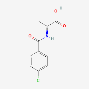 molecular formula C10H10ClNO3 B3385404 N-(4-chlorobenzoyl)-L-alanine CAS No. 63013-10-5