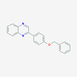 molecular formula C21H16N2O B338541 Benzyl 4-(2-quinoxalinyl)phenyl ether 