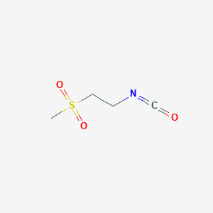 molecular formula C4H7NO3S B3385426 1-Isocyanato-2-methanesulfonylethane CAS No. 631912-32-8