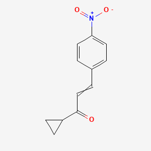 molecular formula C12H11NO3 B3385435 2-Propen-1-one, 1-cyclopropyl-3-(4-nitrophenyl)-, (E)- CAS No. 63261-42-7