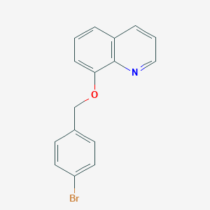 molecular formula C16H12BrNO B338544 8-[(4-Bromophenyl)methoxy]quinoline 