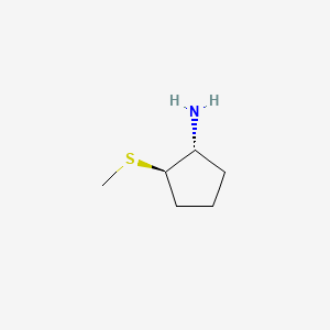 molecular formula C6H13NS B3385445 (1r,2r)-2-(Methylsulfanyl)cyclopentanamine CAS No. 6336-61-4