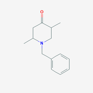 molecular formula C14H19NO B3385490 1-Benzyl-2,5-dimethylpiperidin-4-one CAS No. 63791-75-3