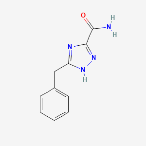 molecular formula C10H10N4O B3385507 5-benzyl-1H-1,2,4-triazole-3-carboxamide CAS No. 63970-80-9