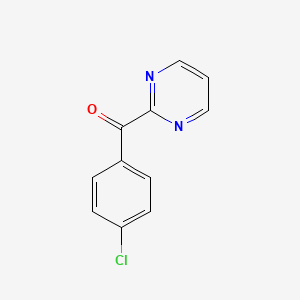 molecular formula C11H7ClN2O B3385571 2-(4-Chlorobenzoyl)pyrimidine CAS No. 64385-81-5