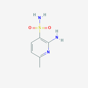 molecular formula C6H9N3O2S B3385588 3-Pyridinesulfonamide, 2-amino-6-methyl- CAS No. 646053-55-6