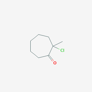 molecular formula C8H13ClO B3385595 2-氯-2-甲基环庚酮 CAS No. 64639-30-1