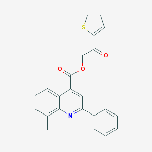 molecular formula C23H17NO3S B338560 2-Oxo-2-(2-thienyl)ethyl 8-methyl-2-phenyl-4-quinolinecarboxylate 