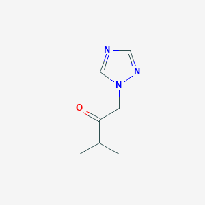 molecular formula C7H11N3O B3385619 3-Methyl-1-(1H-1,2,4-triazol-1-yl)butan-2-one CAS No. 64922-02-7