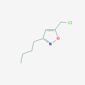 molecular formula C8H12ClNO B3385653 3-Butyl-5-(chloromethyl)-1,2-oxazole CAS No. 64988-72-3