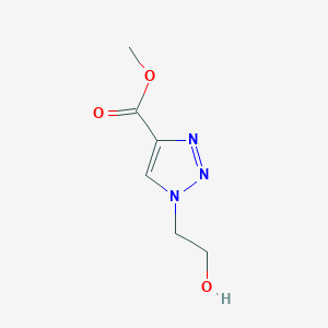 molecular formula C6H9N3O3 B3385692 methyl 1-(2-hydroxyethyl)-1H-1,2,3-triazole-4-carboxylate CAS No. 65539-37-9