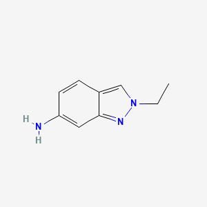 molecular formula C9H11N3 B3385704 2-ethyl-2H-indazol-6-amine CAS No. 65642-31-1