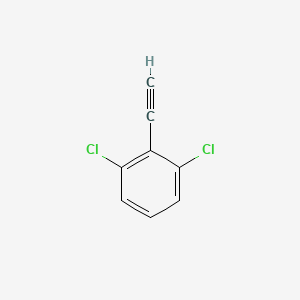 molecular formula C8H4Cl2 B3385708 1,3-Dichloro-2-ethynylbenzene CAS No. 6575-25-3