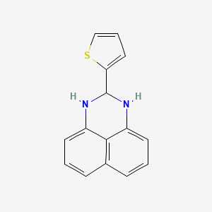 molecular formula C15H12N2S B3385716 2-Thiophen-2-yl-2,3-dihydro-1H-perimidine CAS No. 6584-40-3