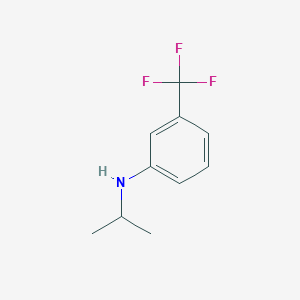 molecular formula C10H12F3N B3385739 N-(propan-2-yl)-3-(trifluoromethyl)aniline CAS No. 65934-71-6