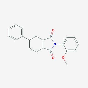 molecular formula C21H21NO3 B338575 2-(2-methoxyphenyl)-5-phenylhexahydro-1H-isoindole-1,3(2H)-dione 