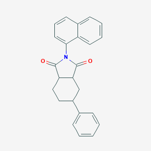 molecular formula C24H21NO2 B338576 2-(1-naphthyl)-5-phenylhexahydro-1H-isoindole-1,3(2H)-dione 