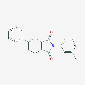 molecular formula C21H21NO2 B338577 2-(3-methylphenyl)-5-phenylhexahydro-1H-isoindole-1,3(2H)-dione 