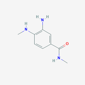 molecular formula C9H13N3O B3385783 3-Amino-N-methyl-4-methylamino-benzamide CAS No. 66315-21-7
