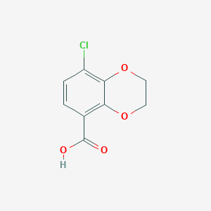 molecular formula C9H7ClO4 B3385786 8-氯-2,3-二氢-1,4-苯并二噁杂环-5-羧酸 CAS No. 66411-24-3