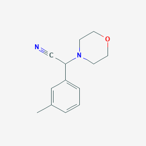 molecular formula C13H16N2O B3385798 Morpholino(3-methylphenyl)acetonitrile CAS No. 66549-30-2
