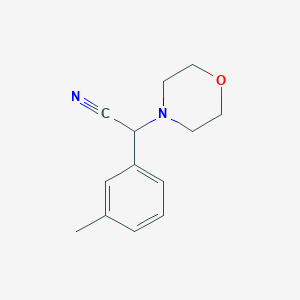 molecular formula C13H16N2O B3385798 2-(3-Methylphenyl)-2-(morpholin-4-yl)acetonitrile CAS No. 66549-30-2